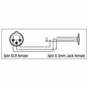 DAP XGA22 - XLR/F 3P to Jack/F Balanced