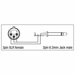 DAP XGA23 - XLR/F 3P to Jack/M mono