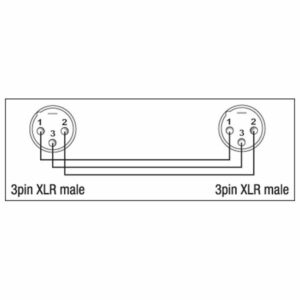 DAP XGA25 - XLR/M 3P to XLR/M 3P