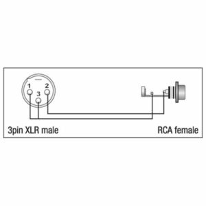 DAP XGA34 - XLR/M 3P to RCA/F